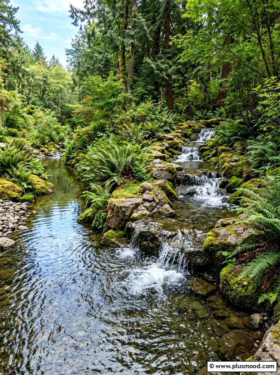Cascading Creek Features - 25 pool landscaping ideas for lazy river pools