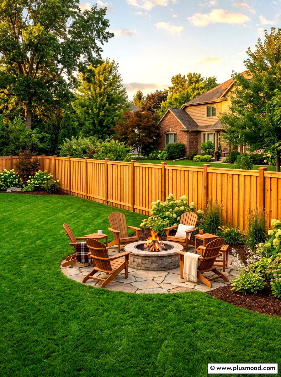 Cedar Privacy Fence - 25 summer patio privacy ideas