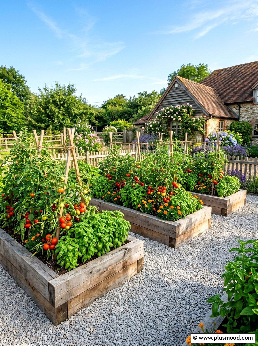 Cedar Raised Garden Beds - 25 summer landscape refresh ideas