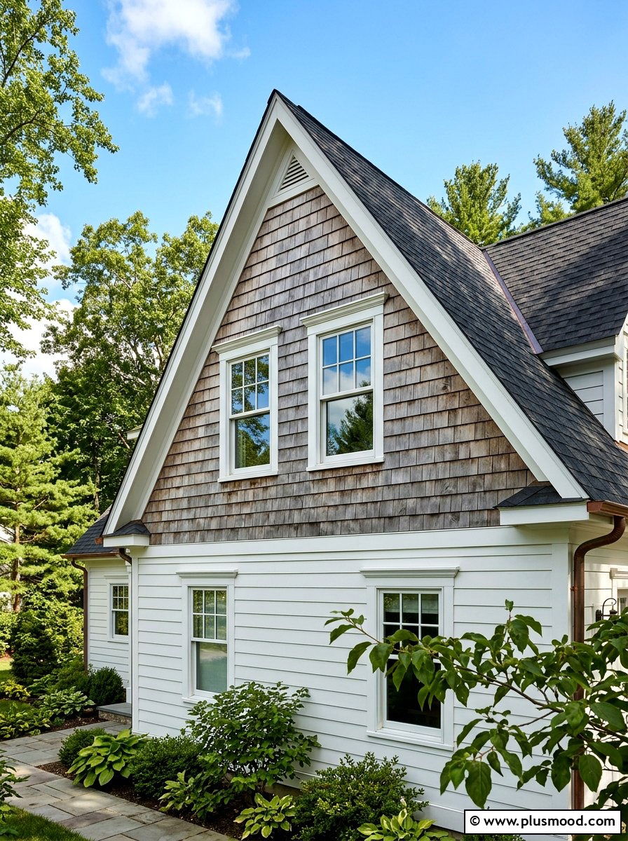 Cedar Shake Accents - 25 summer neutral curb appeal ideas