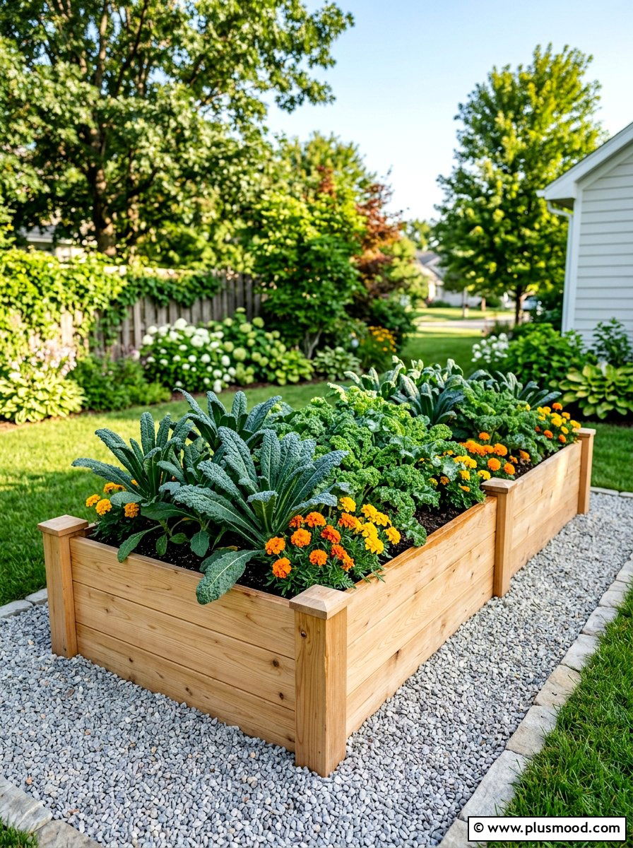 Cedar raised bed garden - 25 small backyard ideas with raised garden