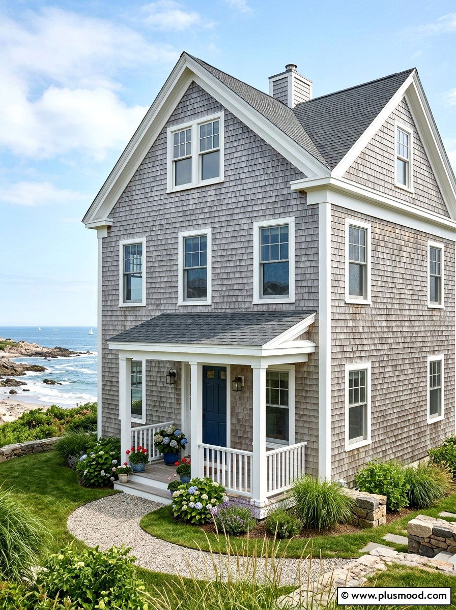 Cedar shake siding - 25 summer cottage curb appeal ideas