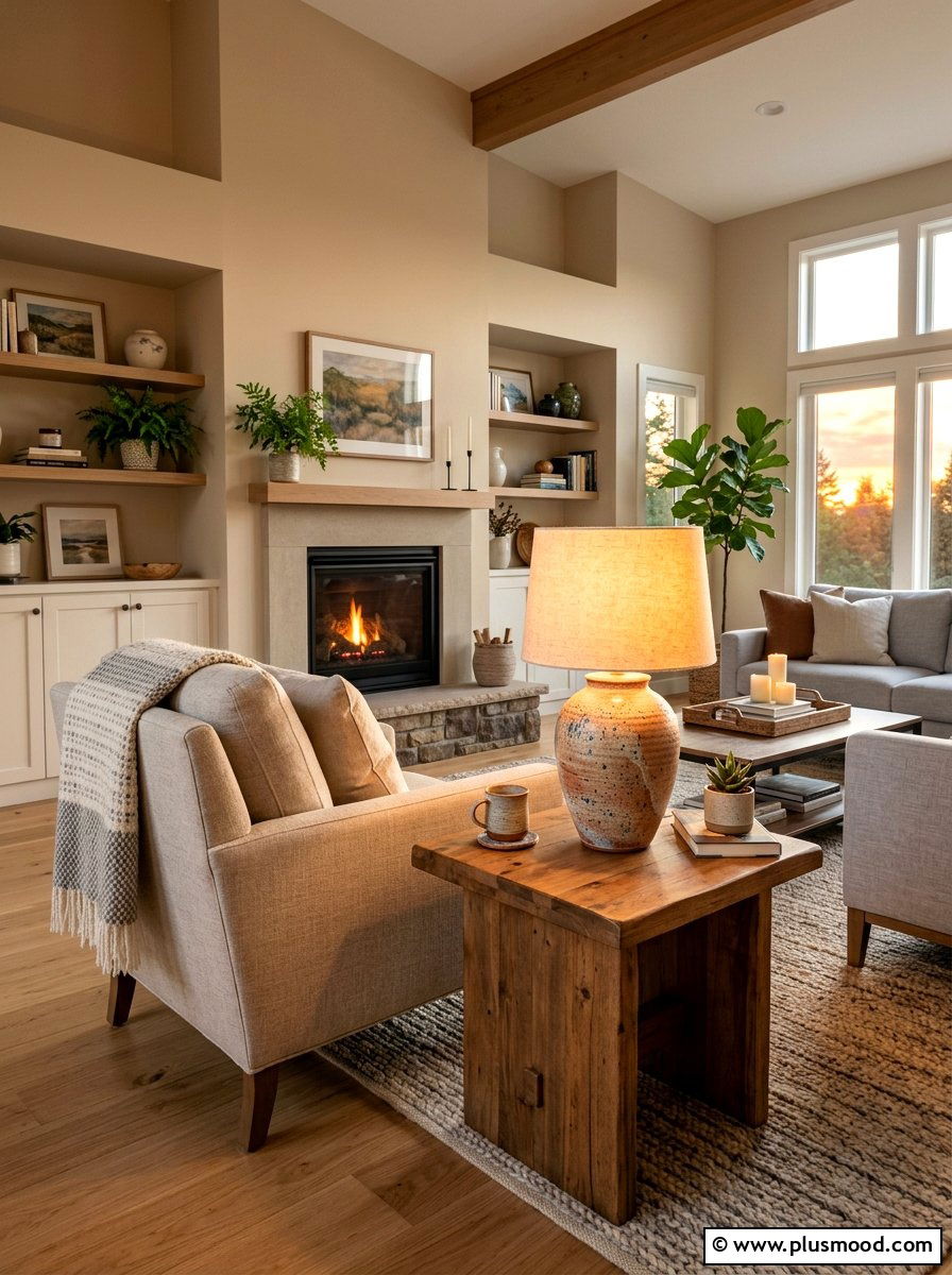Ceramic Table Lamp - 25 late summer living room ideas