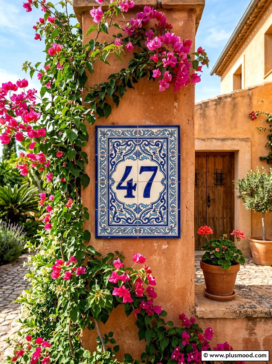25 Summer House Number Display Ideas for Curb Appeal