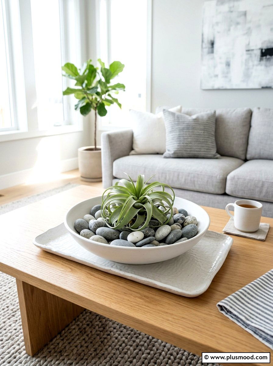 Ceramic bowl tray - 25 summer tray decor ideas for living room