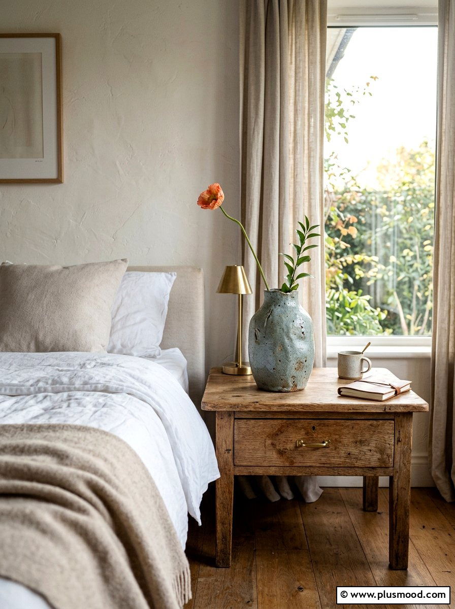 Ceramic flower vase - 25 late summer bedroom decor ideas