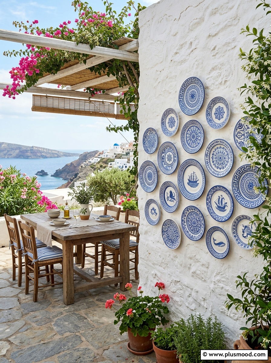 Ceramic plate wall decor - 25 outdoor garden decor ideas with wall art