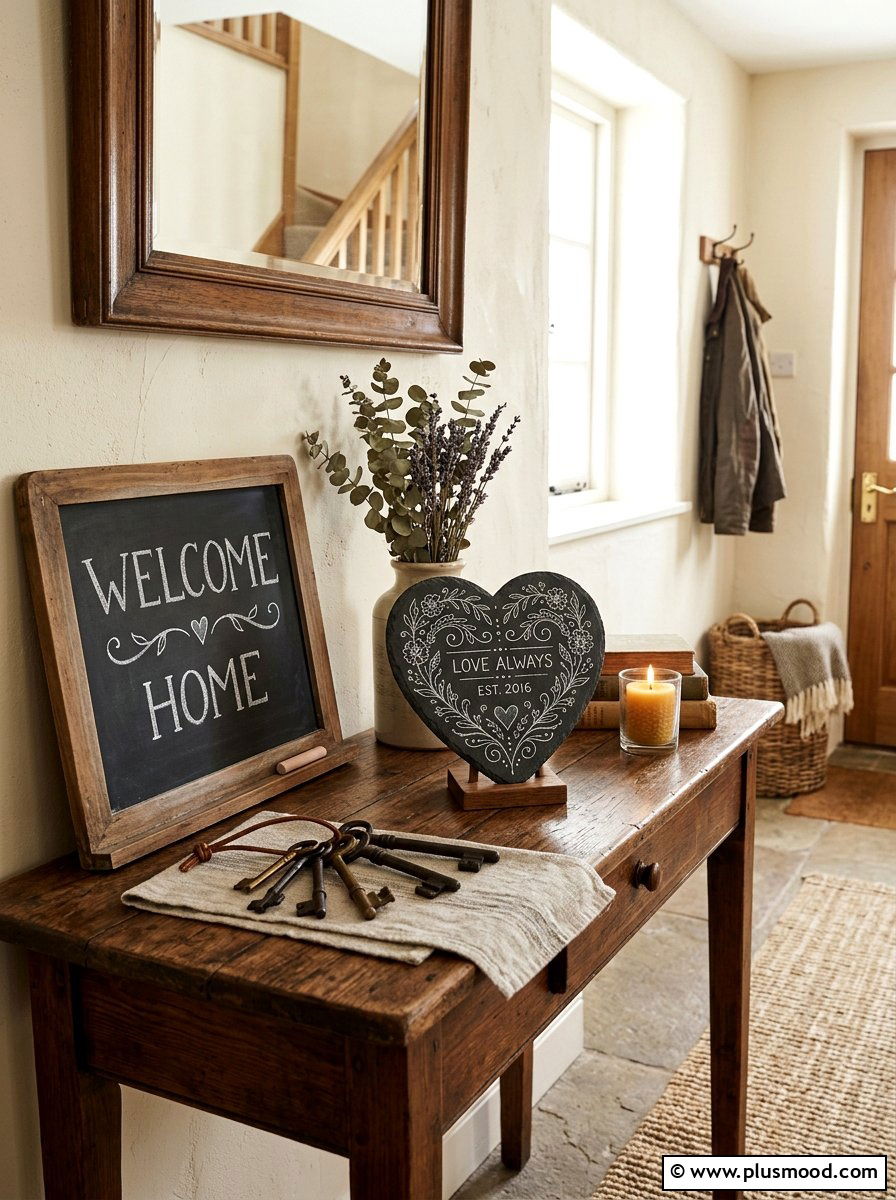 Chalk Heart Stone Art - 25 painted rock ideas with hearts