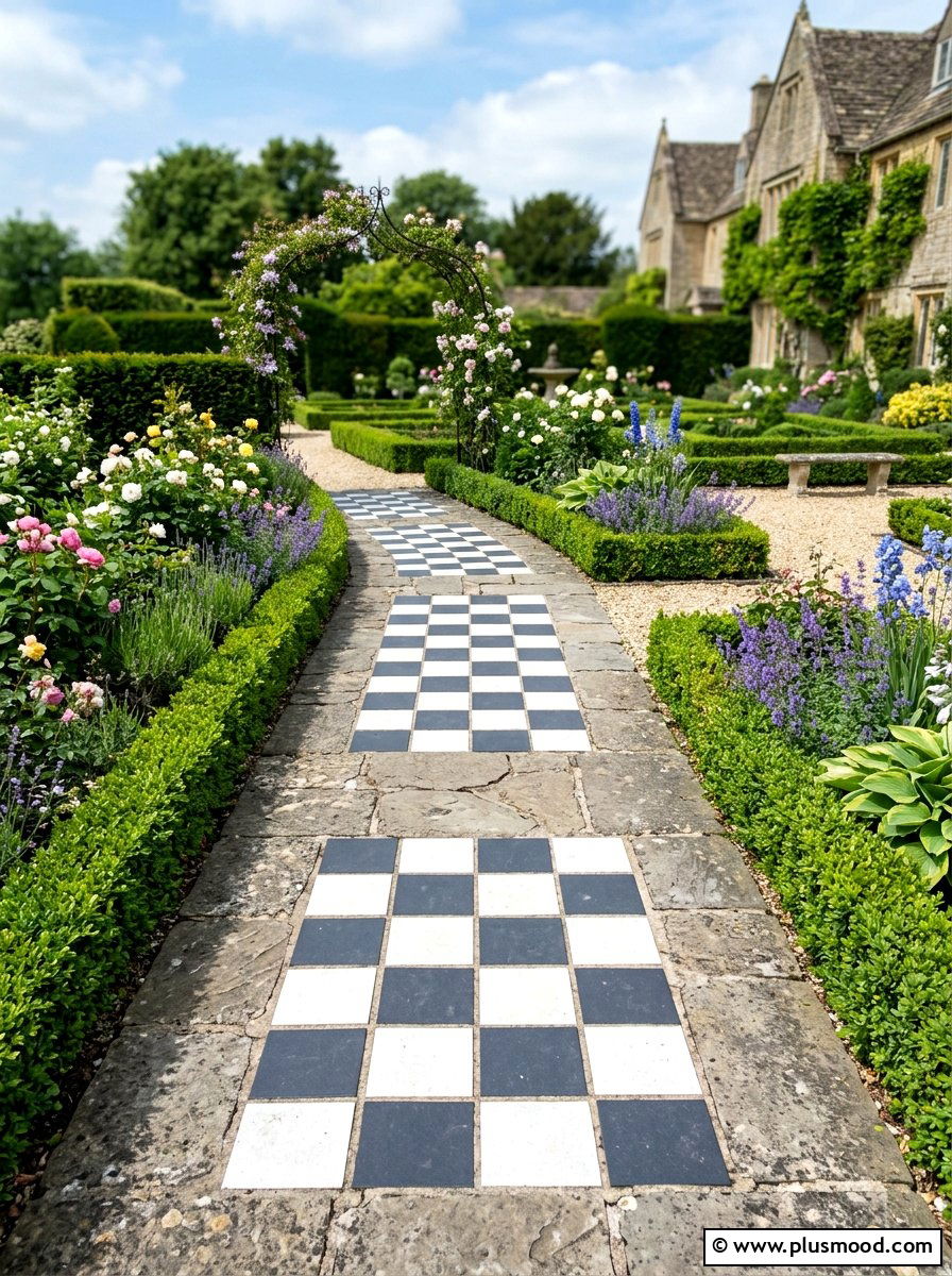 Checkered Garden Stones