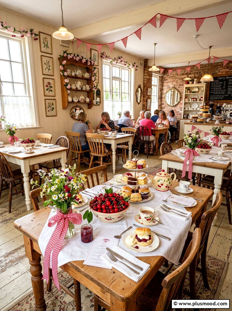 Cherry Fruit Decor Table - 25 summer tablescape ideas
