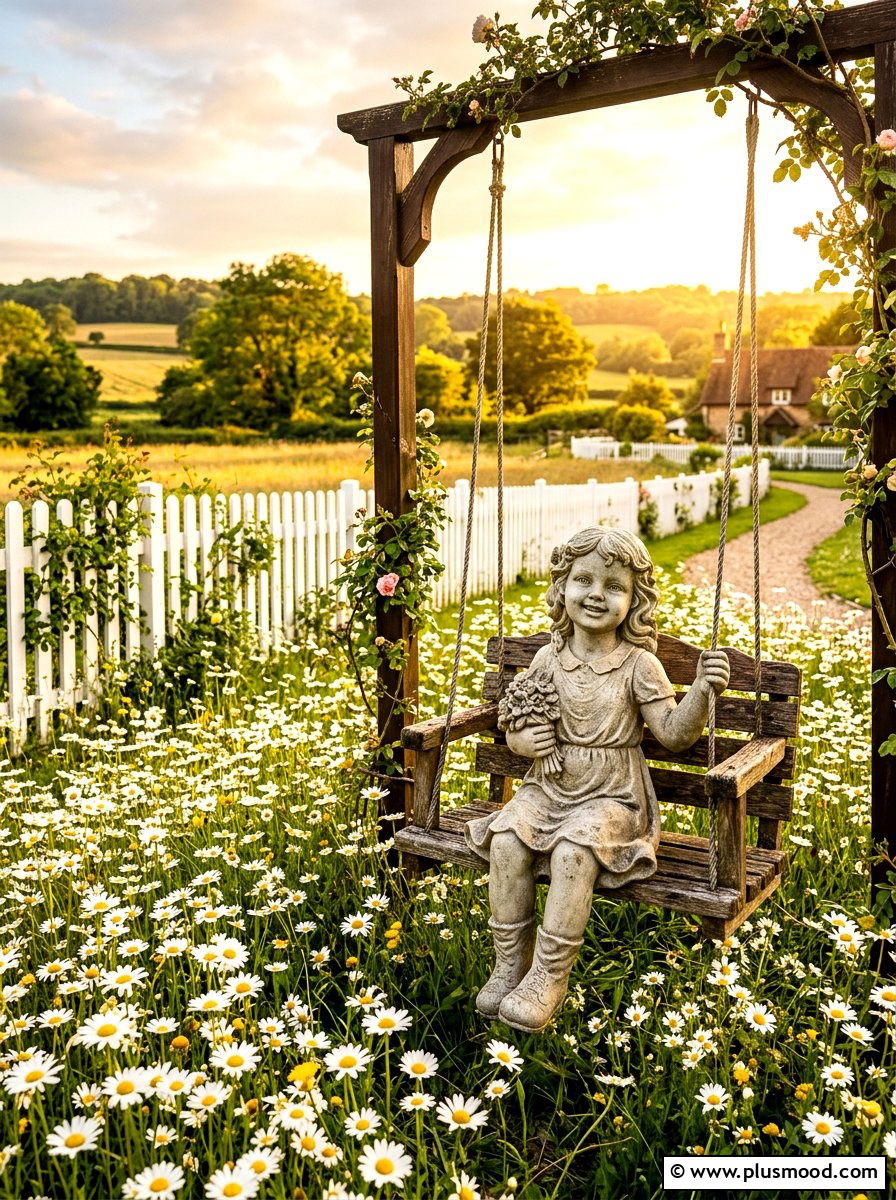 Child Garden Statue - 25 summer garden statue ideas