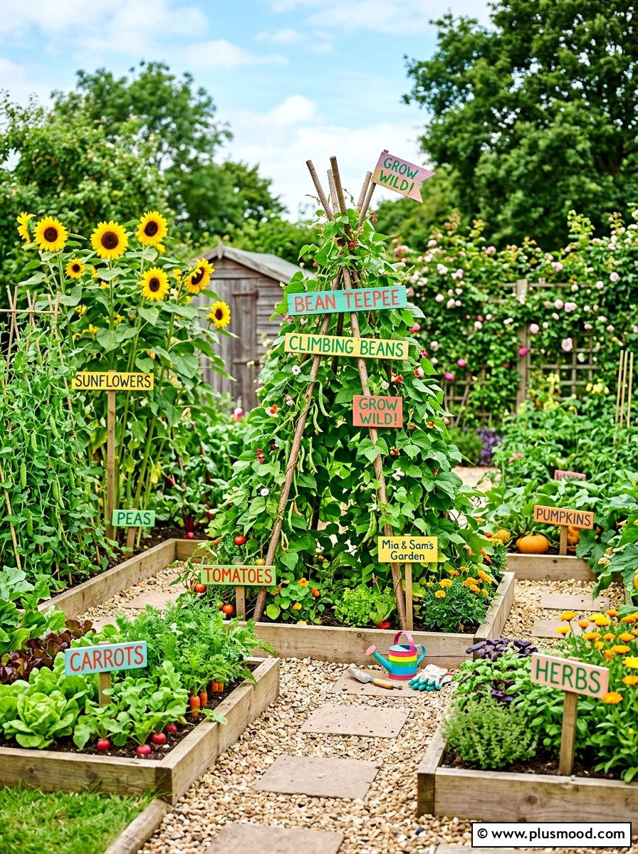 Childrens Vegetable Garden - 25 summer vegetable garden ideas