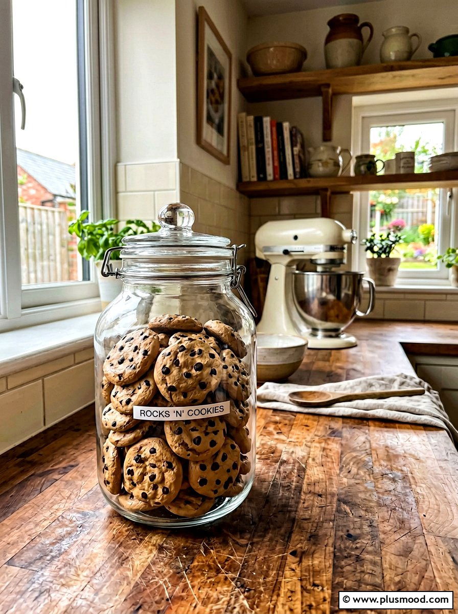 Chocolate Chip Cookie Rock - 25 painted rock ideas with food art