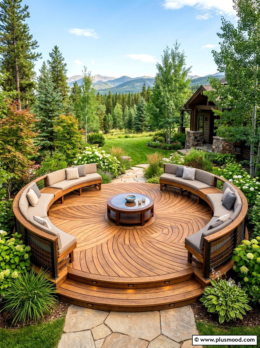 Circular Wood Deck