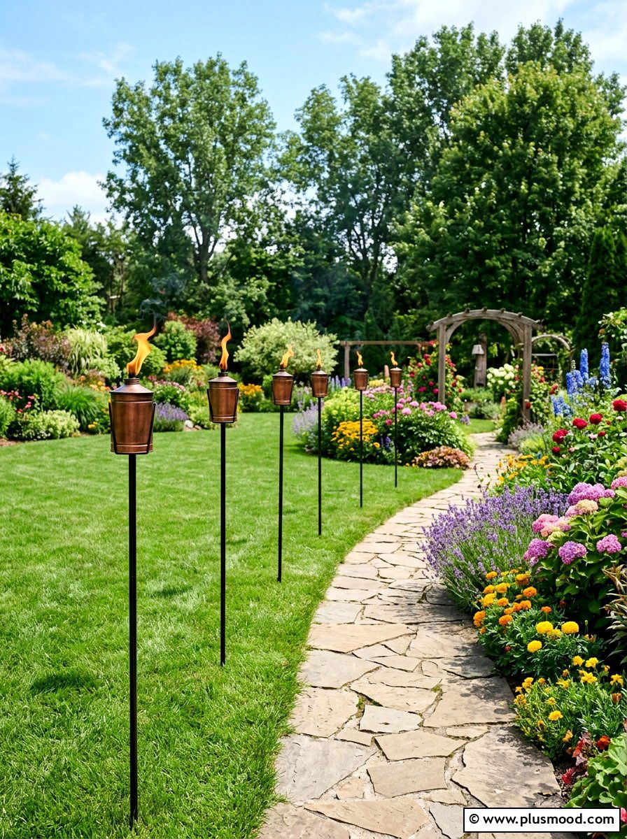 Citronella Garden Stake - 25 summer citronella decor ideas