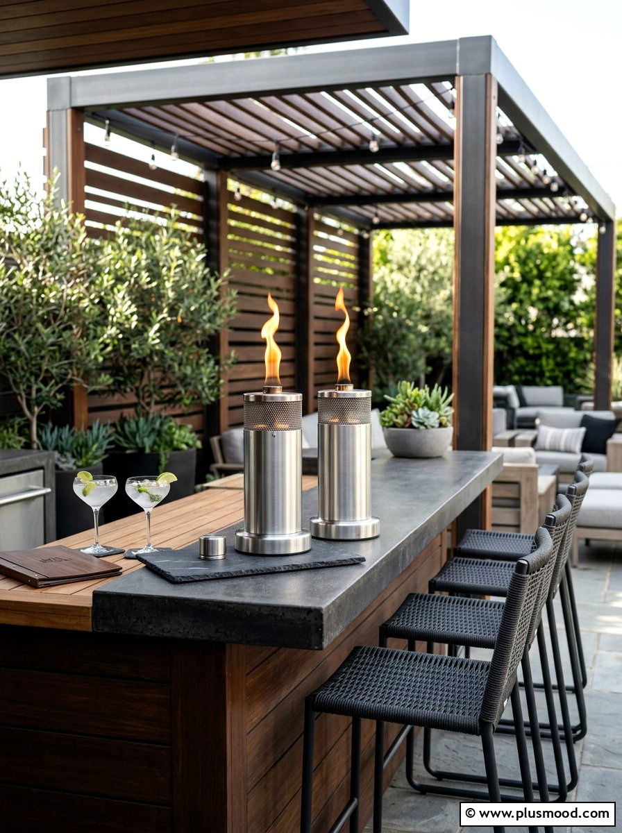 Citronella Tabletop Torch - 25 summer citronella decor ideas