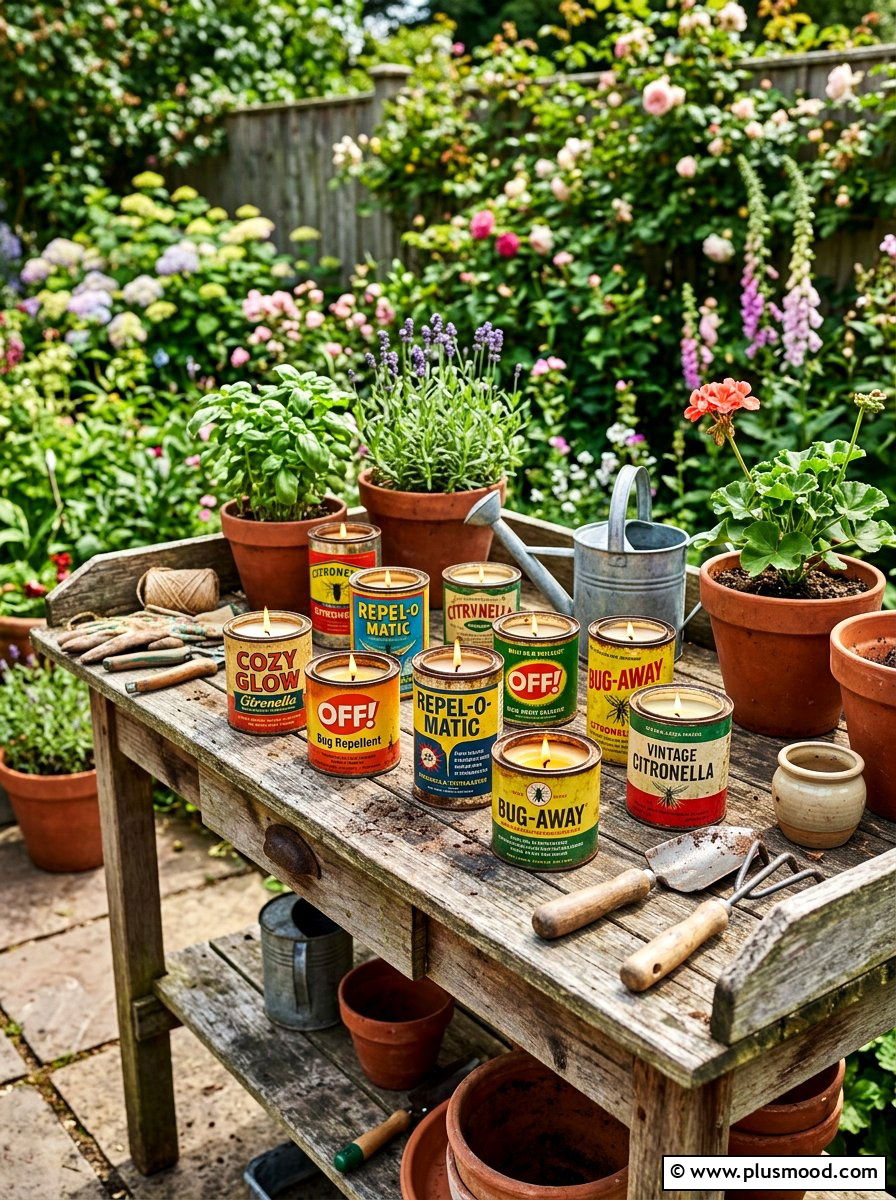 Citronella Vintage Tin - 25 summer citronella decor ideas