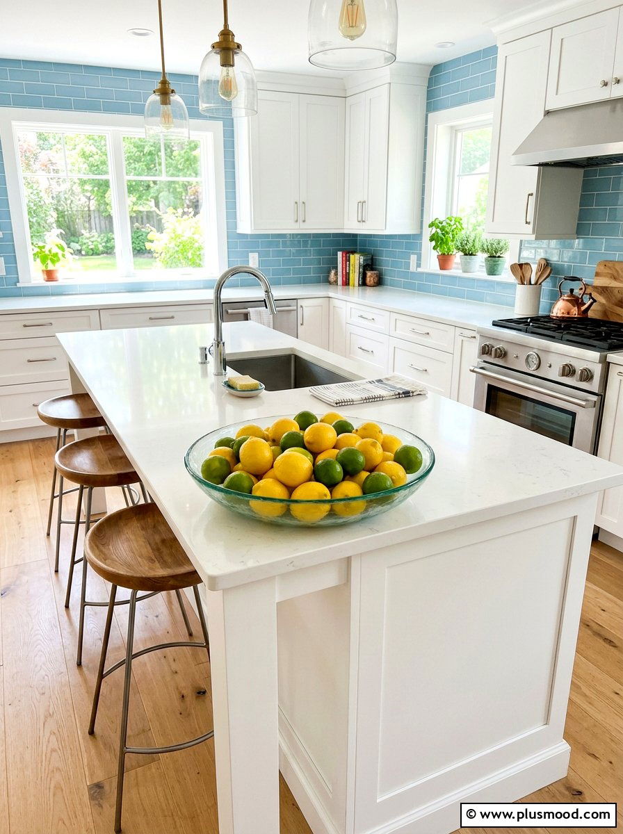 Citrus Bowl Kitchen Accent - 25 late summer kitchen decor ideas
