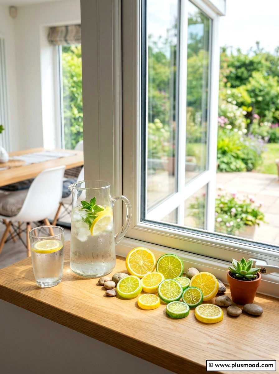 Citrus Fruit Slice Rocks - 25 painted rock ideas for window sill display