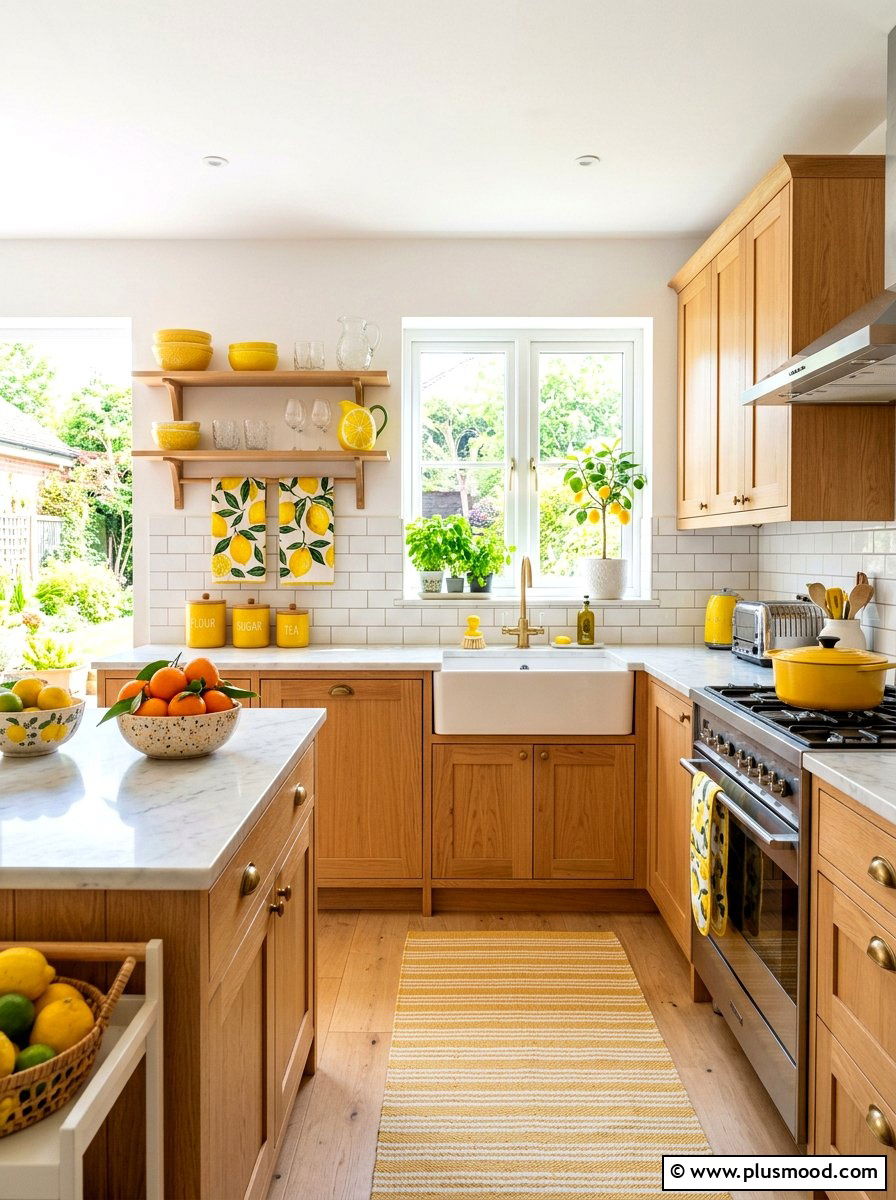 Citrus Kitchen Accessories - 25 summer home refresh ideas