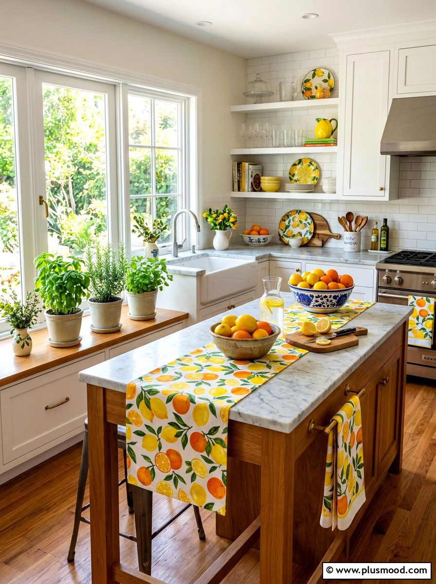 Citrus Kitchen Decor - 25 last days of summer decor ideas