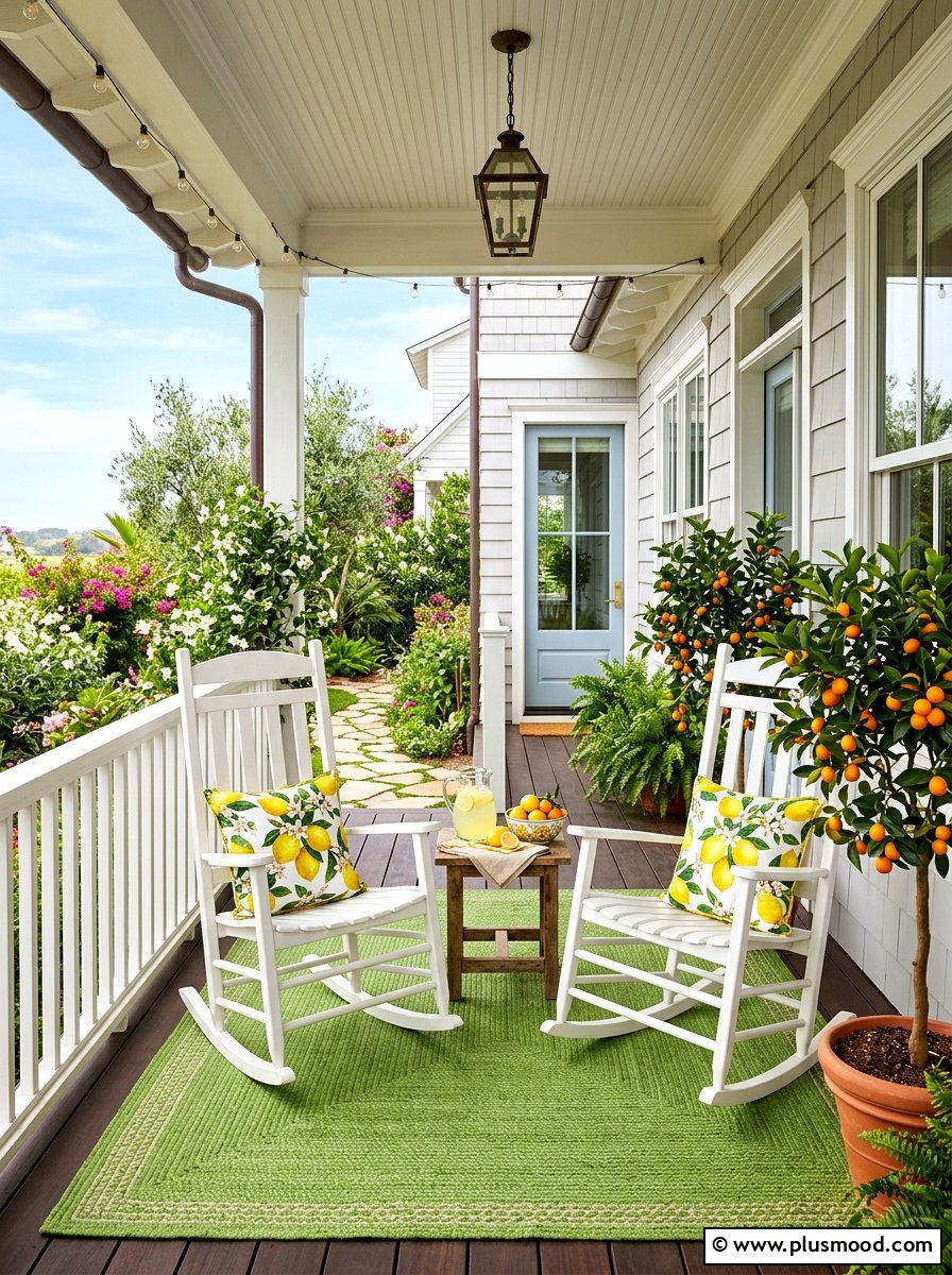 Citrus Porch - 25 summer colorful decor ideas
