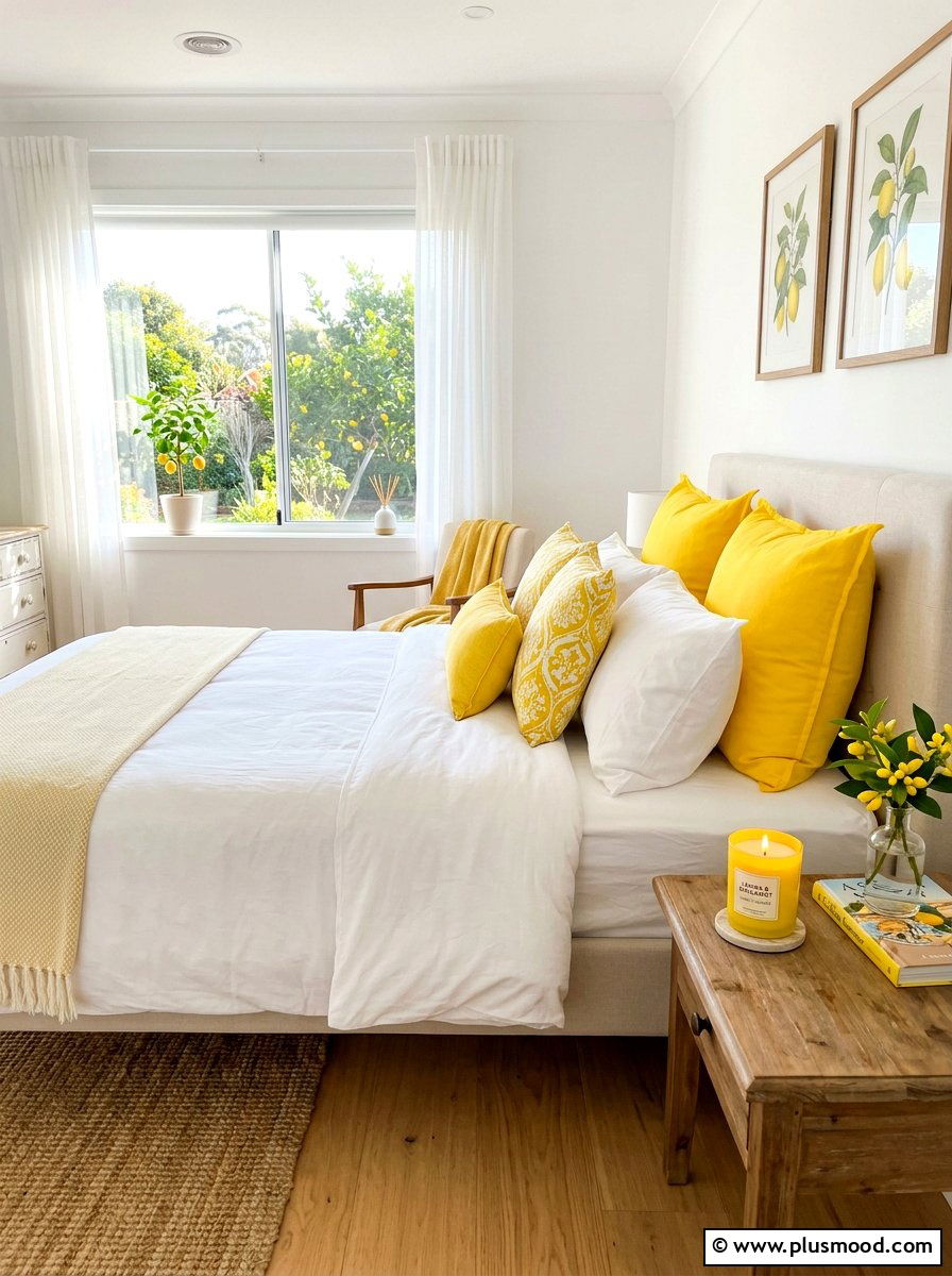 Citrus Scented Guest Room - 25 cozy summer home ideas
