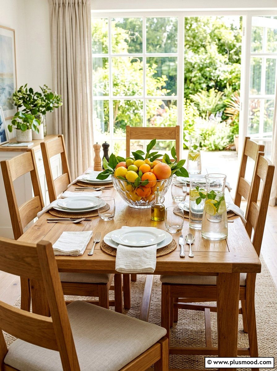 Citrus Table Centerpiece - 25 summer decorating ideas on a budget