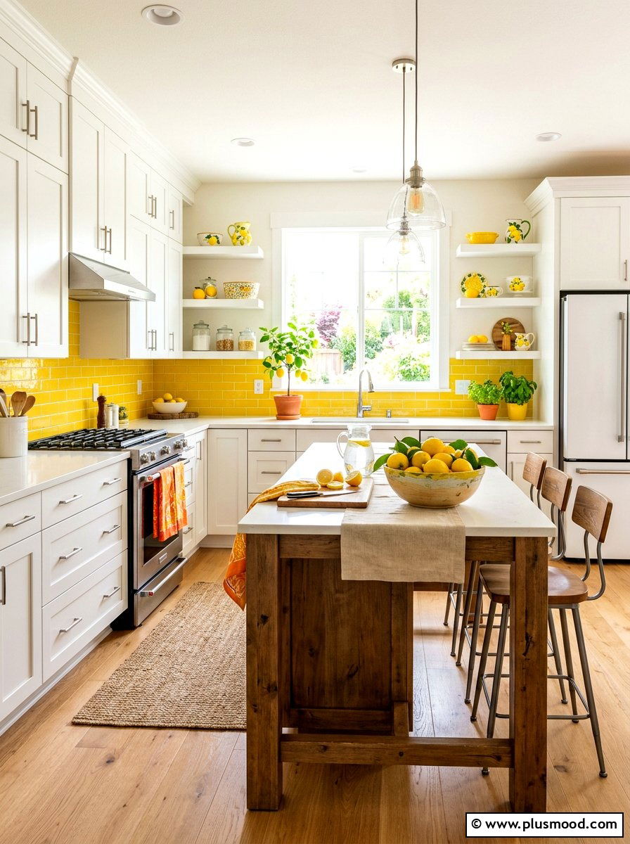 Citrus Theme Kitchen - 25 cute summer home decor ideas