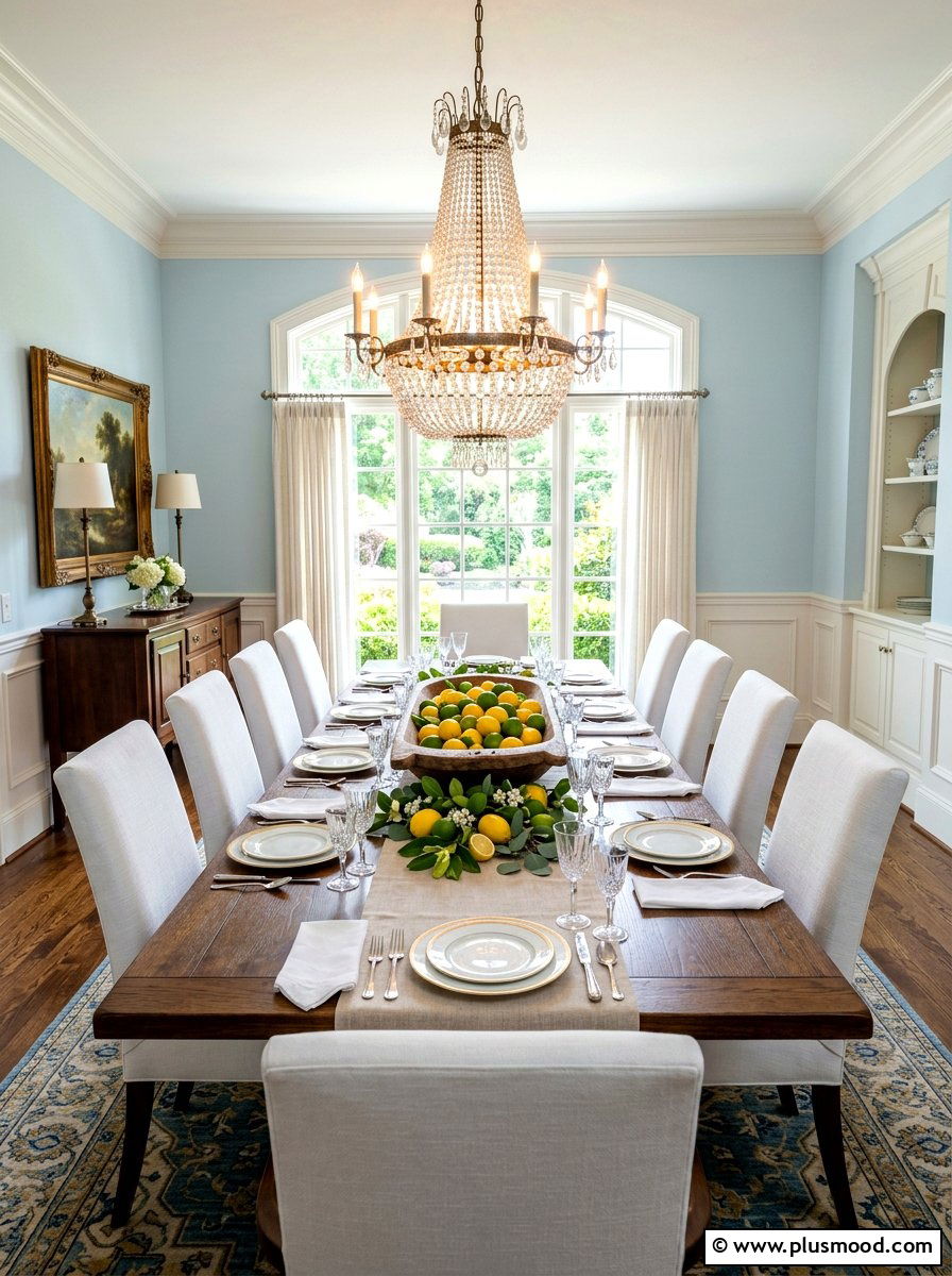 Citrus dining table centerpiece - 25 summer citrus home decor ideas