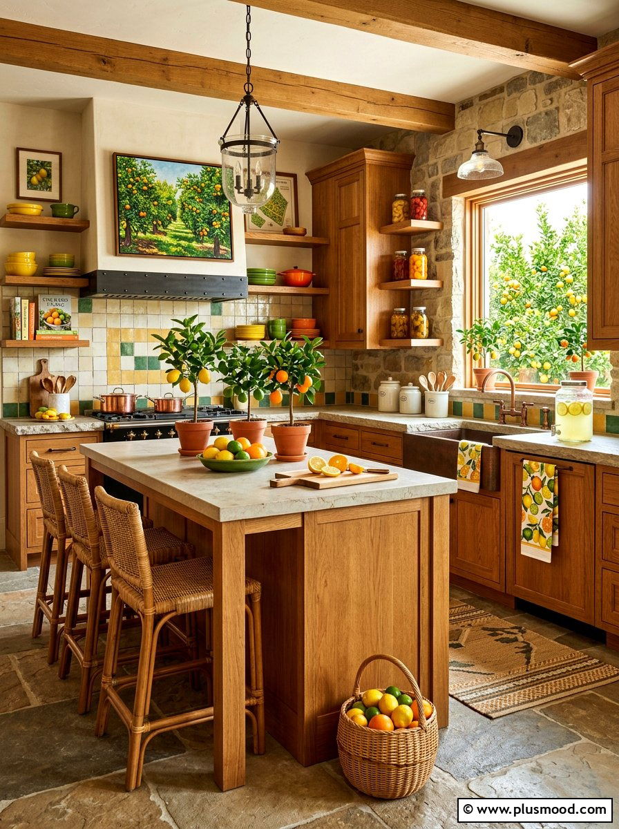 Citrus orchard kitchen - 25 summer fruit themed kitchen decor ideas