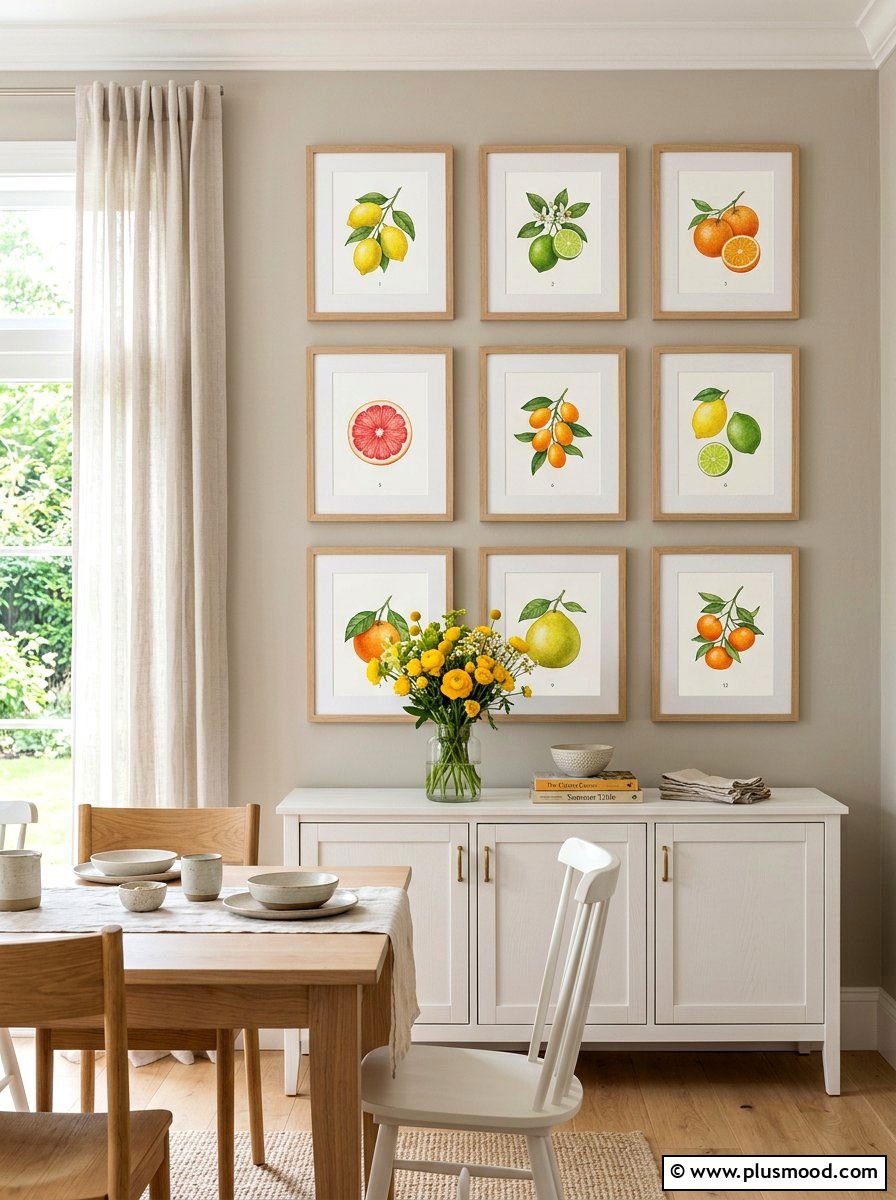 Citrus wall art gallery - 25 summer citrus home decor ideas