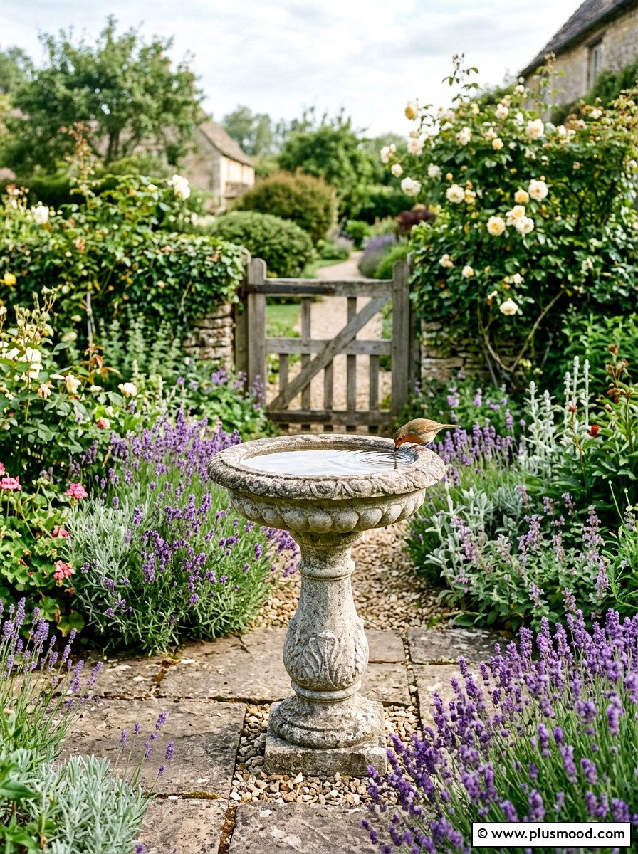 Classic Bird Bath - 25 small backyard ideas for beginners