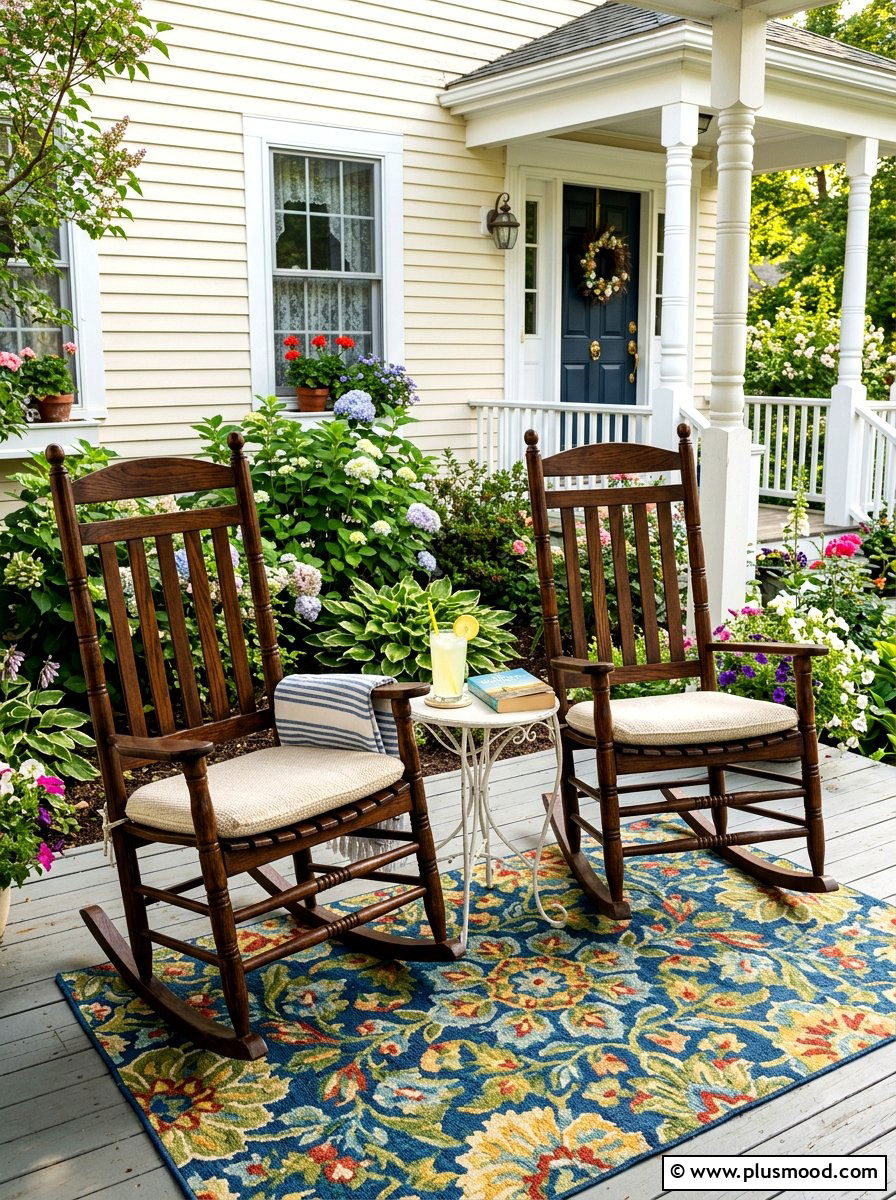 Classic Rocker Area - 25 summer front porch ideas on a budget
