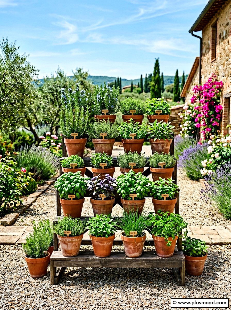 Classic Terra Cotta Herb Garden - 25 best summer planter ideas