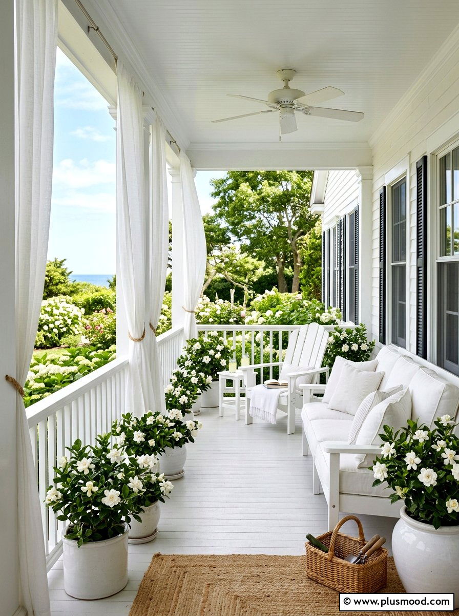 Classic White Porch - 25 best summer porch ideas