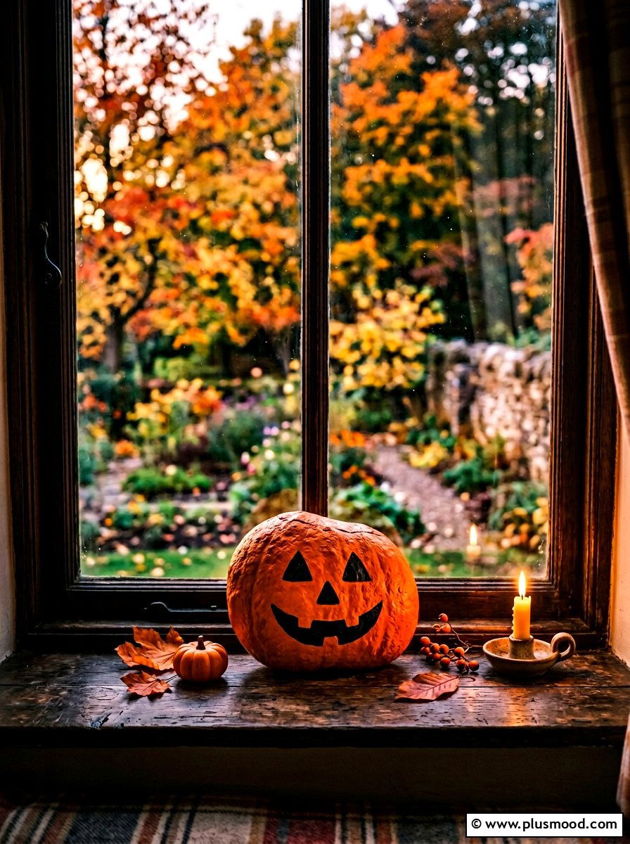 Classic jack o lantern rock - 25 painted rock ideas with pumpkin art