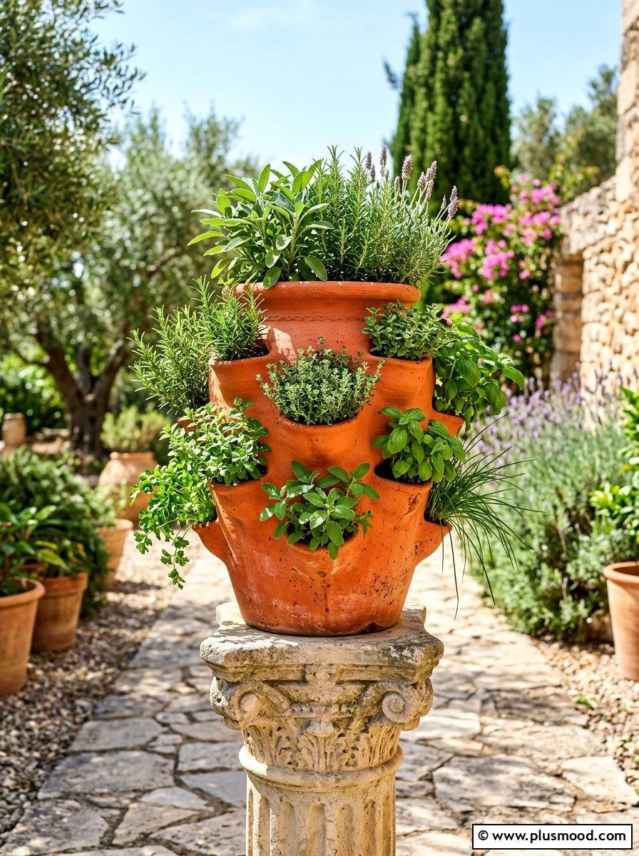 Clay Strawberry Pot - 25 summer vegetable planter ideas