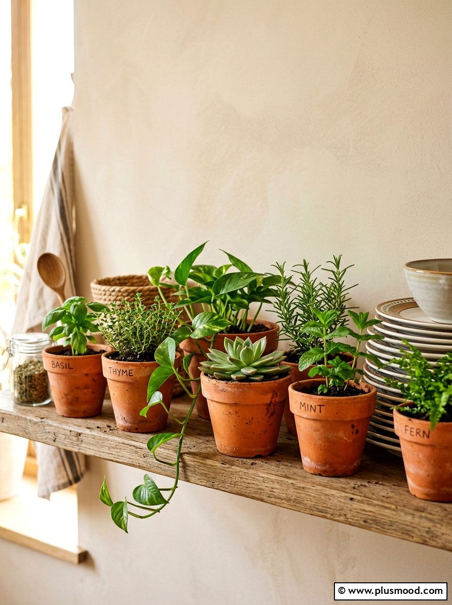Clay Terracotta Flower Pot - 25 summer kitchen accessories ideas