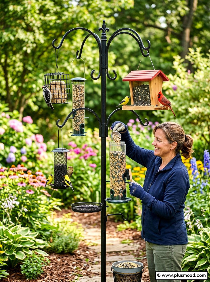 Cleaning Bird Feeders - 25 end of summer garden cleanup ideas