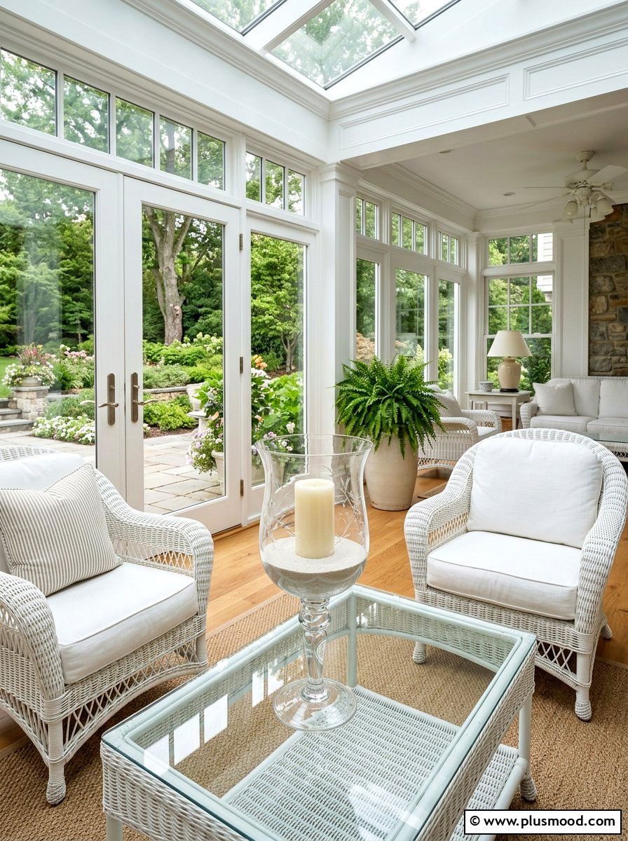 Clear Glass Hurricane - 25 summer end table decor ideas