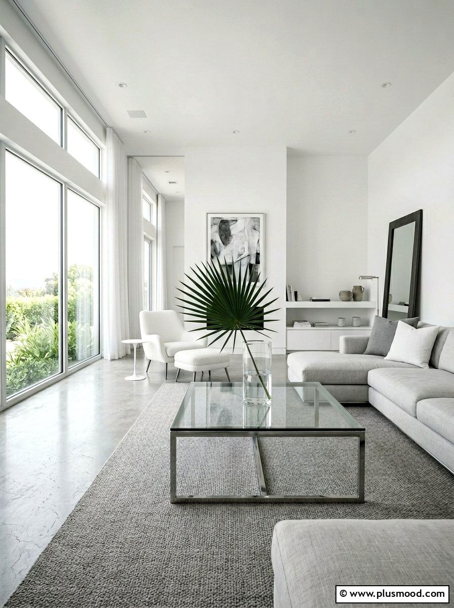 Clear Glass Vase - 25 summer coffee table styling ideas for living room