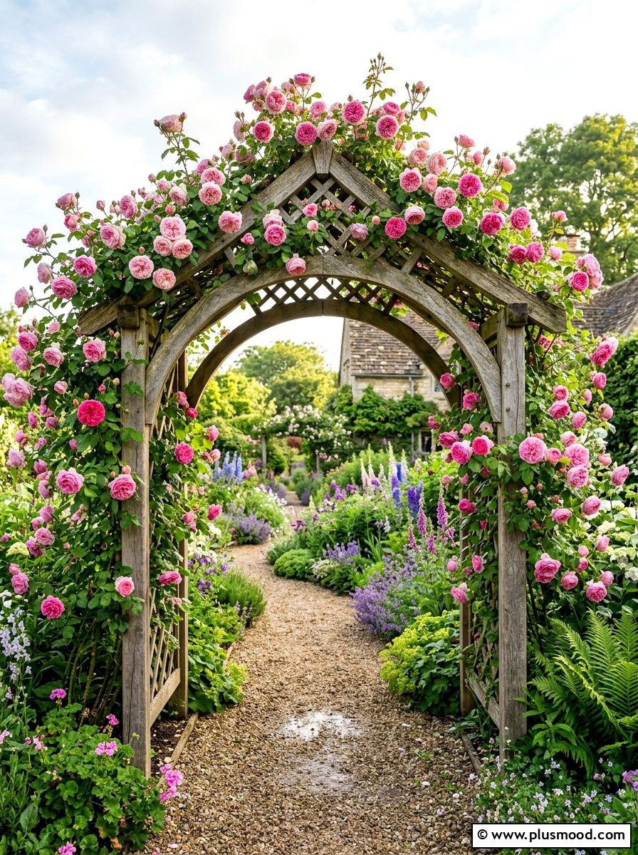 Climbing Rose Arbor - 25 summer English garden ideas