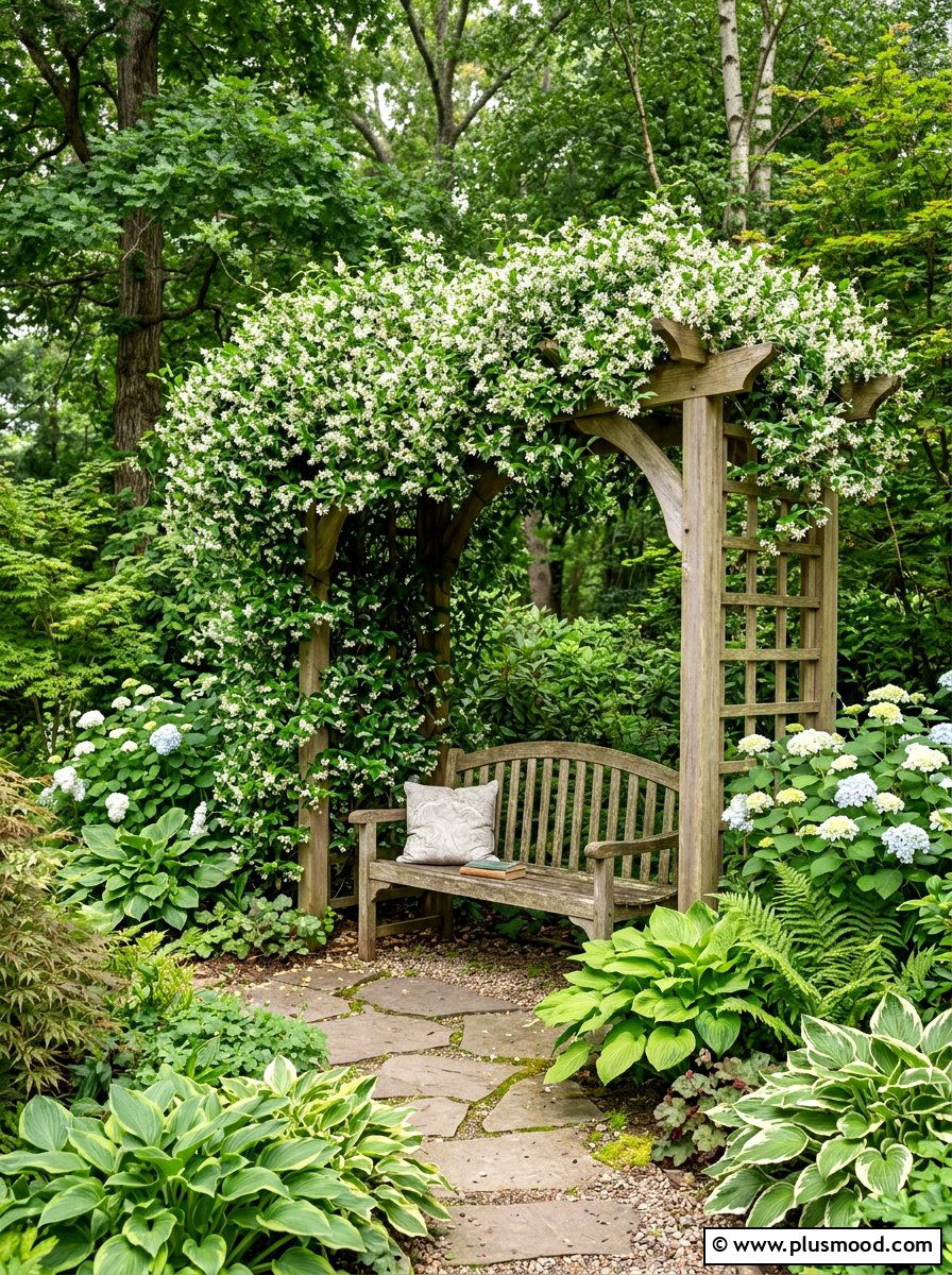 Climbing Vine Trellis - 25 summer backyard privacy ideas