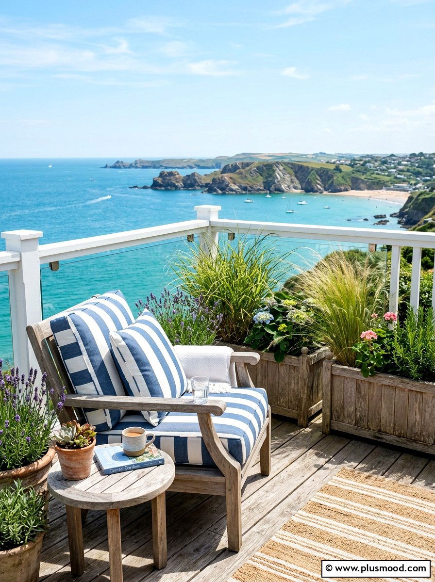 Coastal Balcony Garden Decor - 25 summer balcony garden ideas