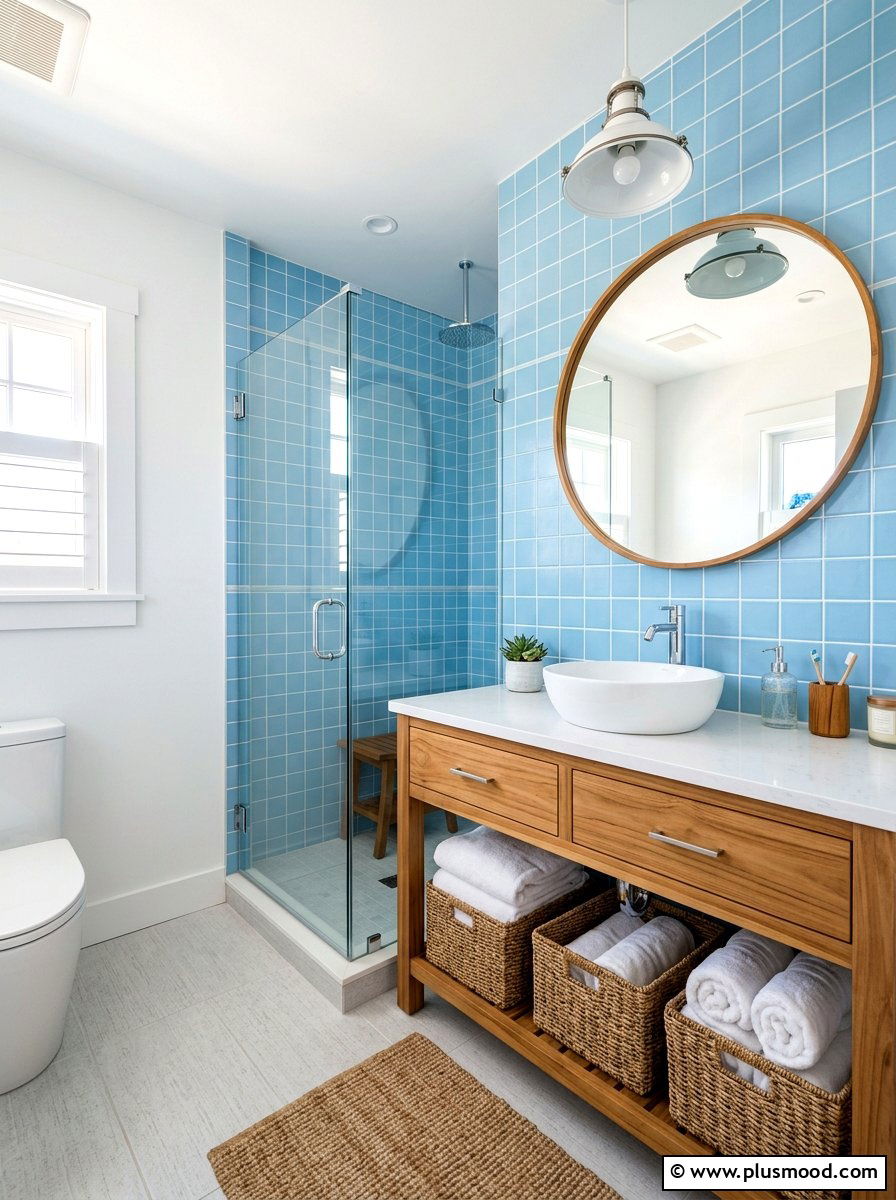 Coastal Bathroom Style - 25 cute summer home decor ideas