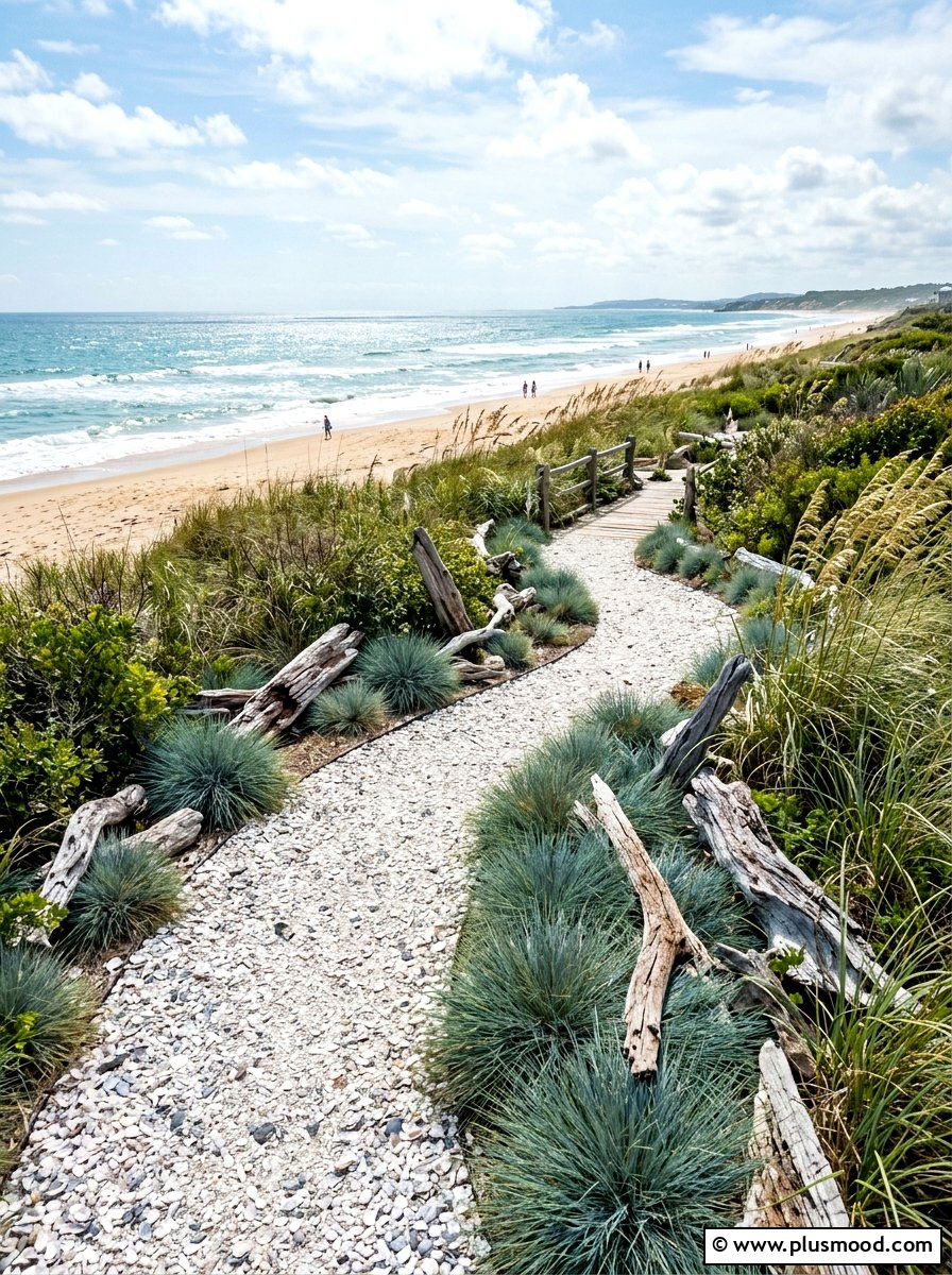 Coastal Beach Walkway - 25 summer walkway landscaping ideas
