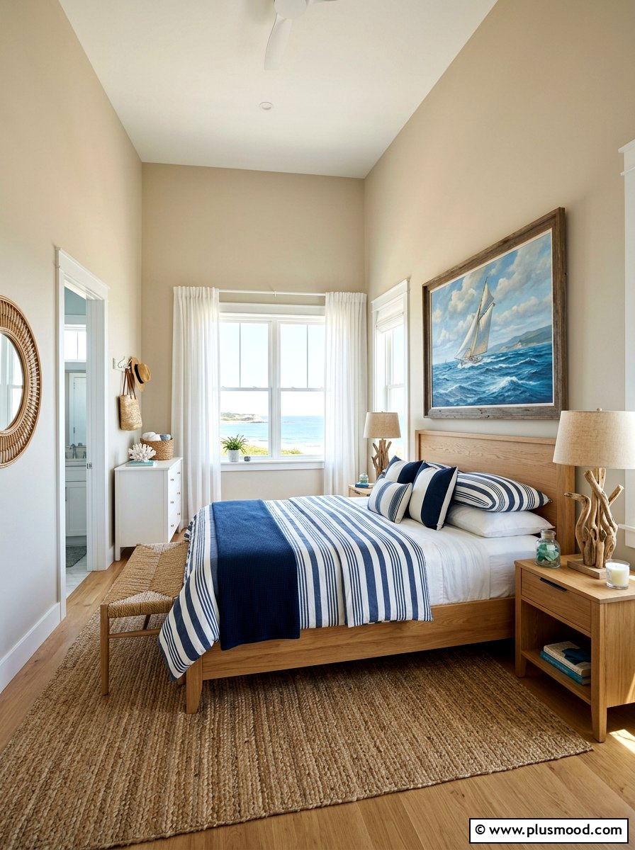 Coastal Blue Bedroom - 25 summer bedroom decor ideas