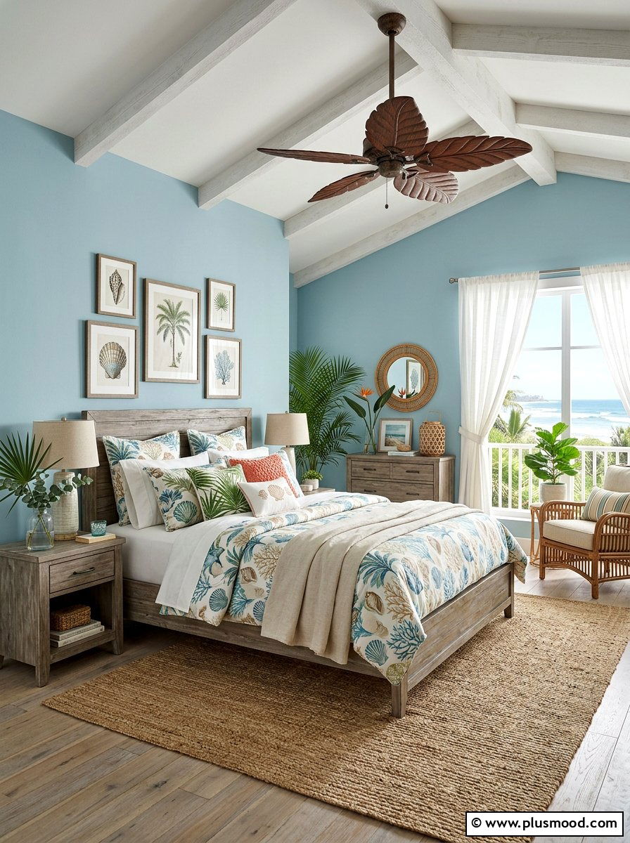 Coastal Botanical Bedroom Theme - 25 summer botanical bedroom ideas