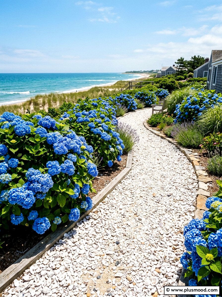 Coastal Crushed Shell Path - 25 summer garden pathway ideas